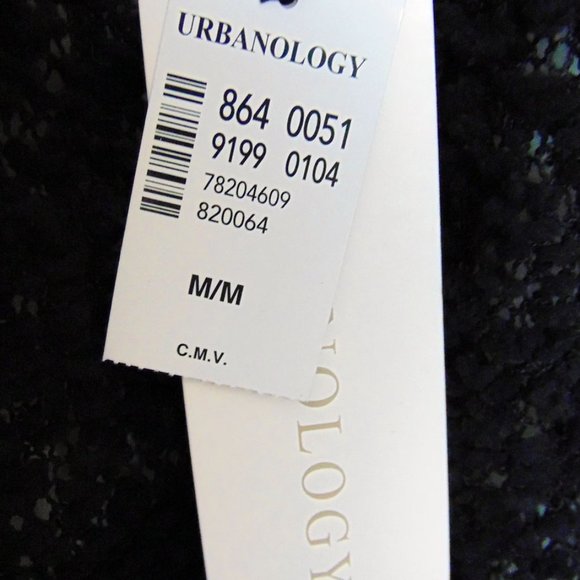 NWT URBANOLOGY | Black Loose Popcorn Knit Open Cardigan - Picture 4 of 4